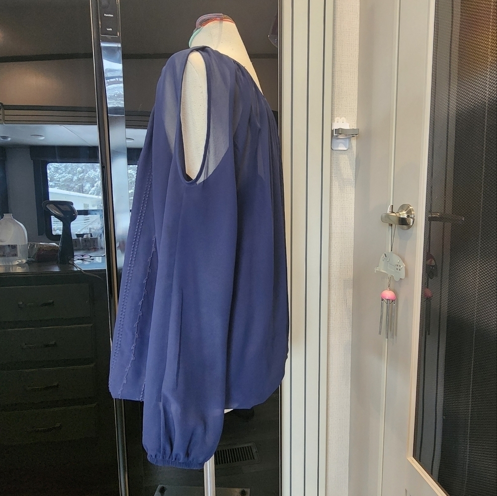 AB STUDIOS COLD SHOULDER BLOUSE - Picture 4 of 8